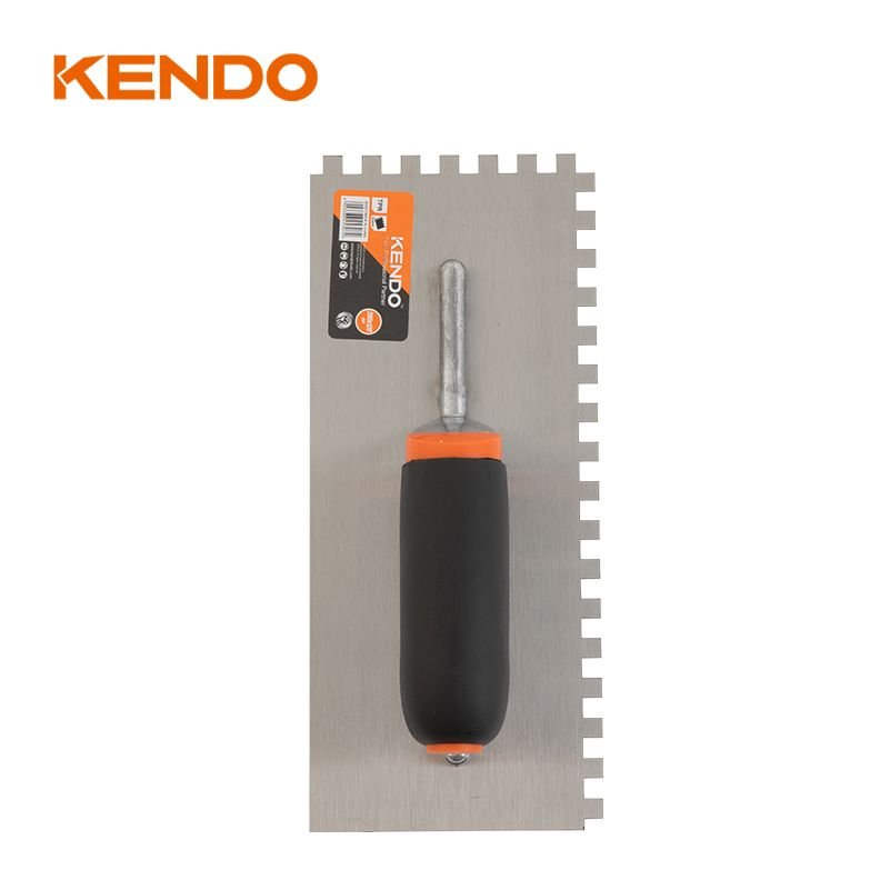 Гладилка зубчатая стальная KENDO 280x120 мм 45307