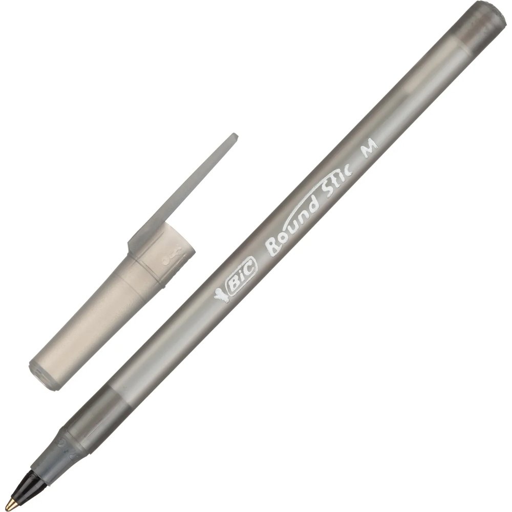 Ручка шариковая неавтомат. Bic Раунд Стик черная, 920568/9205683,0,32 мм