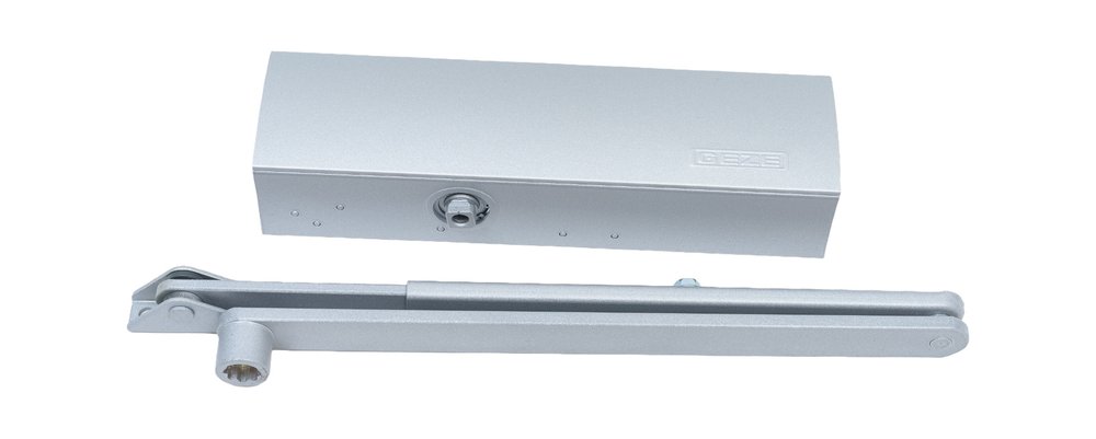Доводчик в комплекте со стандартной тягой GEZE FDC 36 size EN 3-6, silver 207633