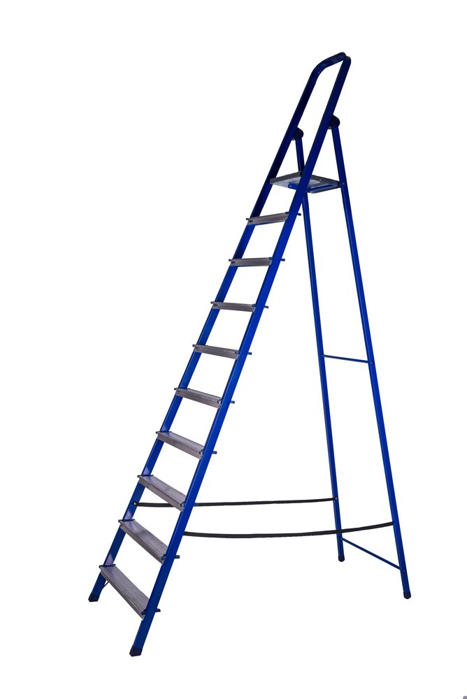Стремянка STAIRS стальная с алюминиевыми ступенями 10 ступеней CS10