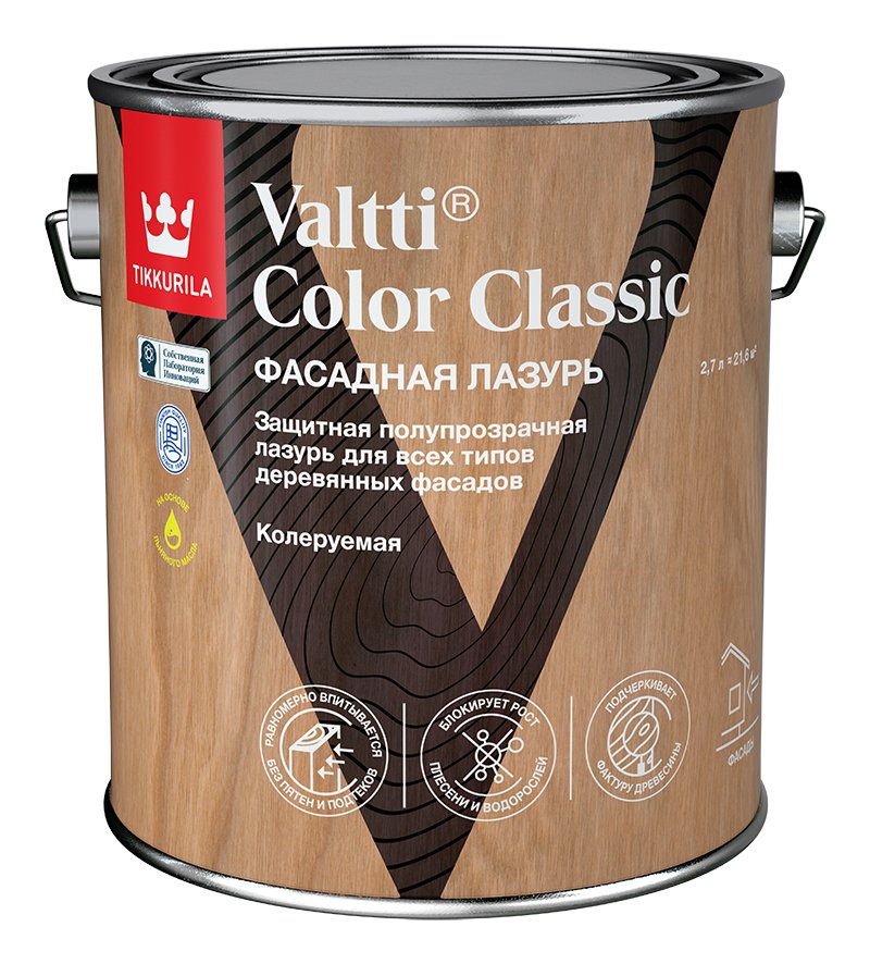 Лазурь Tikkurila VALTTI COLOR CLASSIC EC 2,7л 700014015