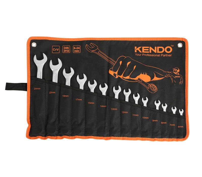 Набор комбинированных гаечных ключей KENDO 14 шт 15246