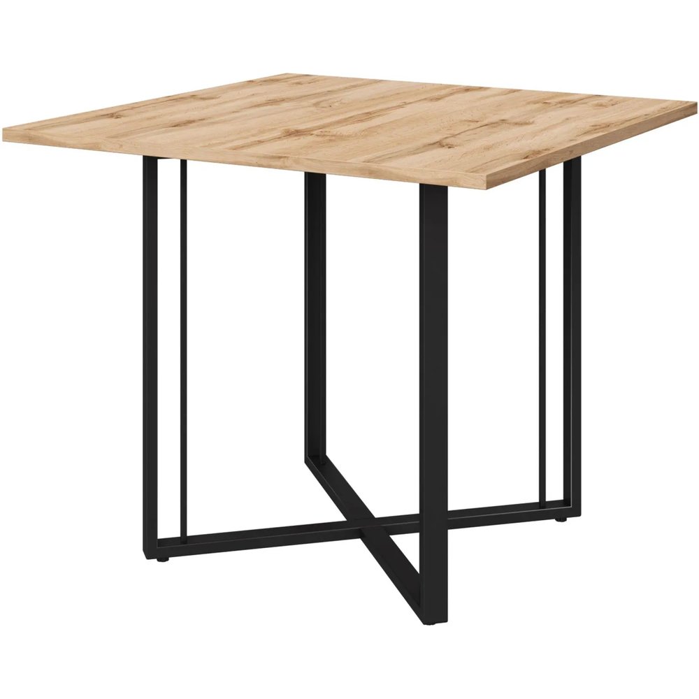 Стол переговорный K-Loft Director 241S013  900х900х752 дуб натур/черный