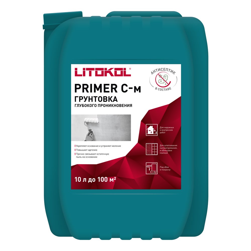 Грунтовка LITOKOL PRIMER C-м глубокого проникновения 10kg can 111990002