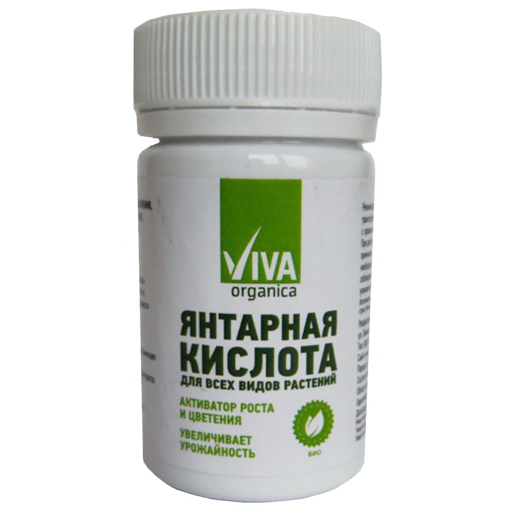 Янтарная кислота для растений Viva 50 г 4640259904559