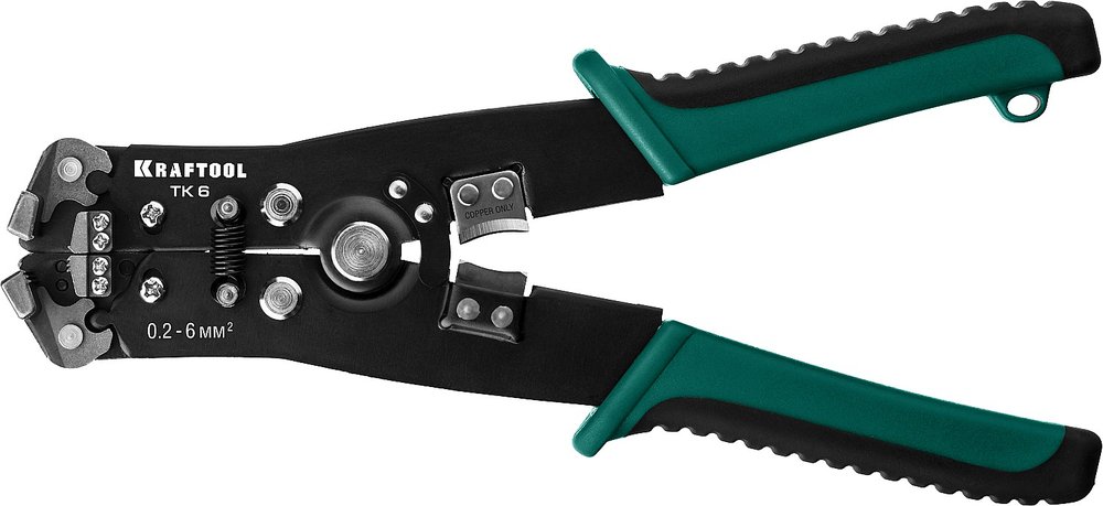 Стриппер KRAFTOOL TK-6 автоматический, многофункциональный, 0.2 - 6 мм2, 22635