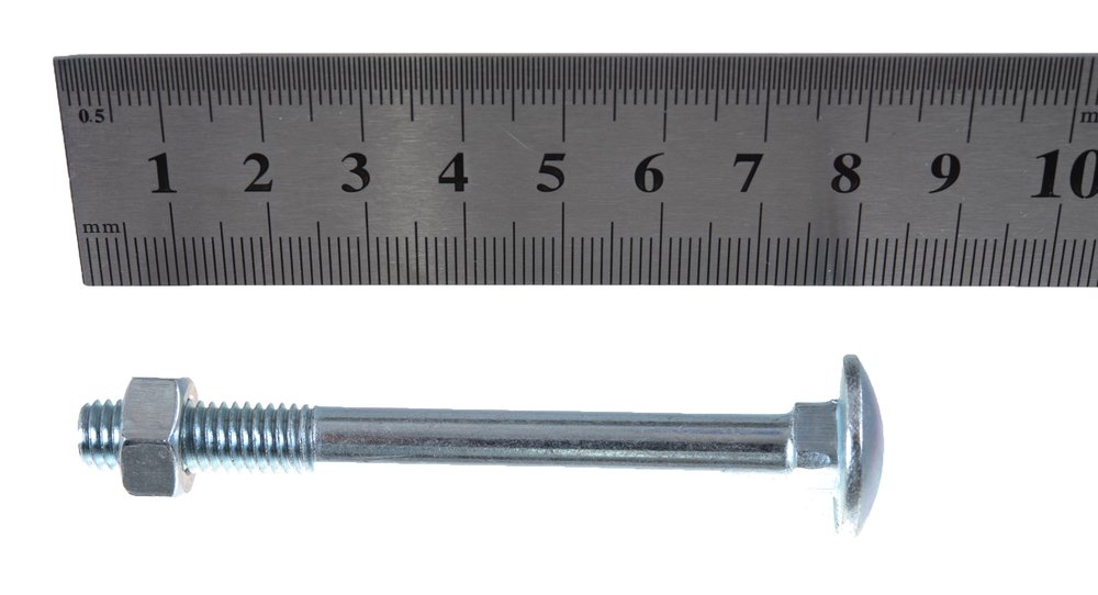 Мебельный болт Tech-Krep/Zitar DIN603 оцинк. М8х80 с гайкой 2 шт 108772