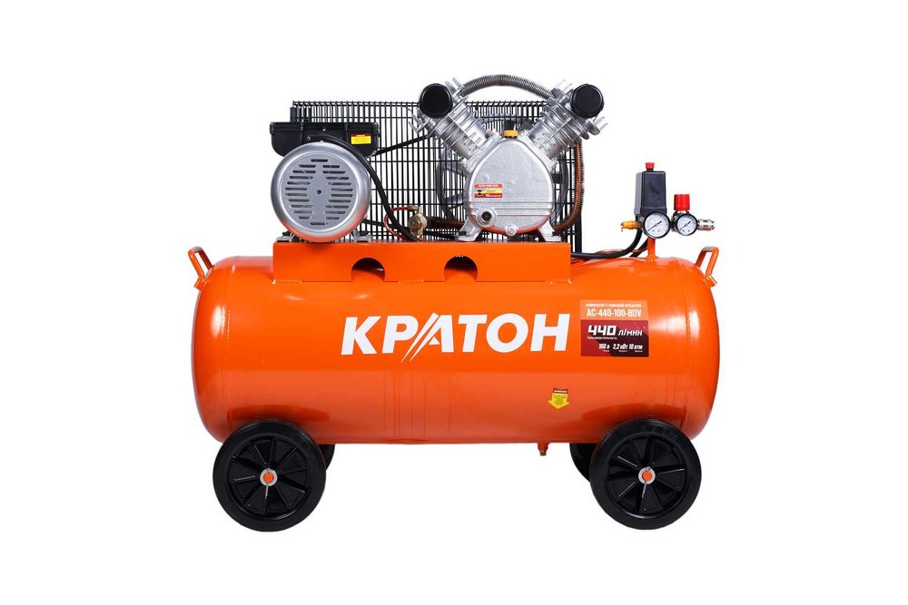 Масляный компрессор с ременным приводом Кратон AC-440-100-BDV 3 01 01 040