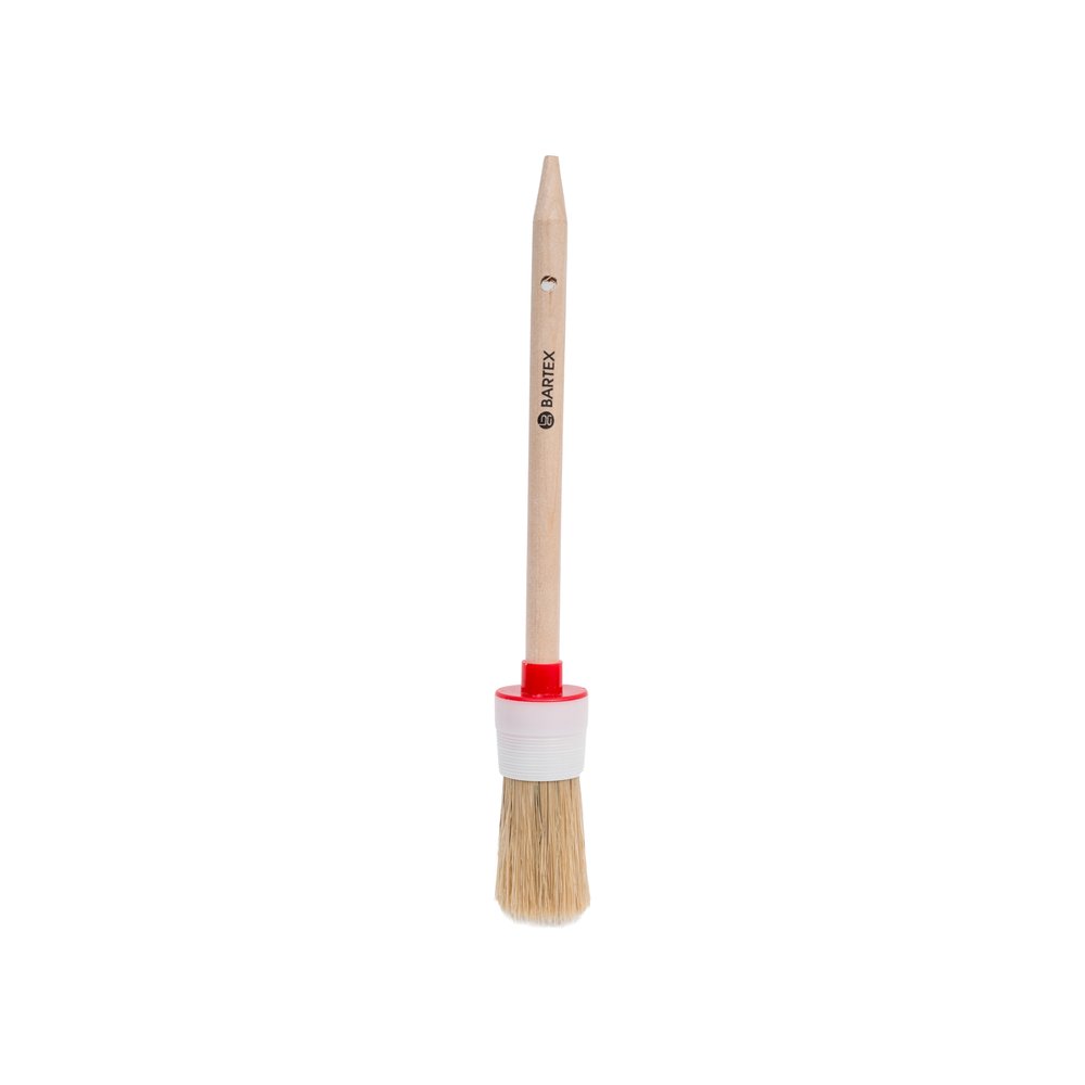 Круглая кисть BARTEX d30 мм, №6, 44 мм, рукоятка дерево 134179