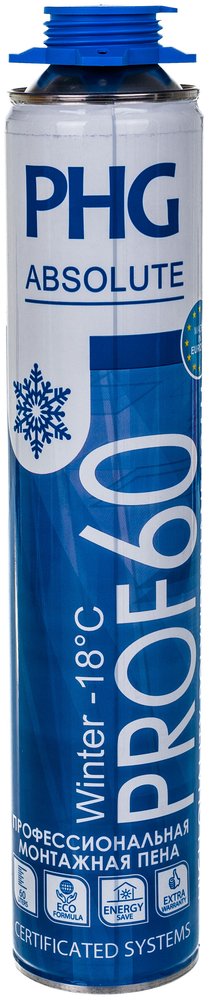 Профессиональная монтажная пена PHG Absolute PROF 60 750 ml Winter 242413