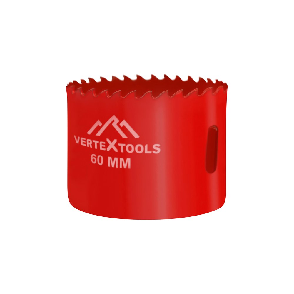 Коронка биметаллическая по металлу 60 мм vertextools 2525-60