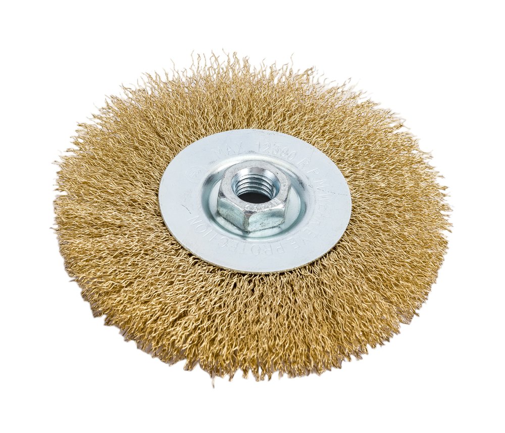 Щетка дисковая для УШМ 125 мм, M14, гофрированная проволока Gepard GP0892-125