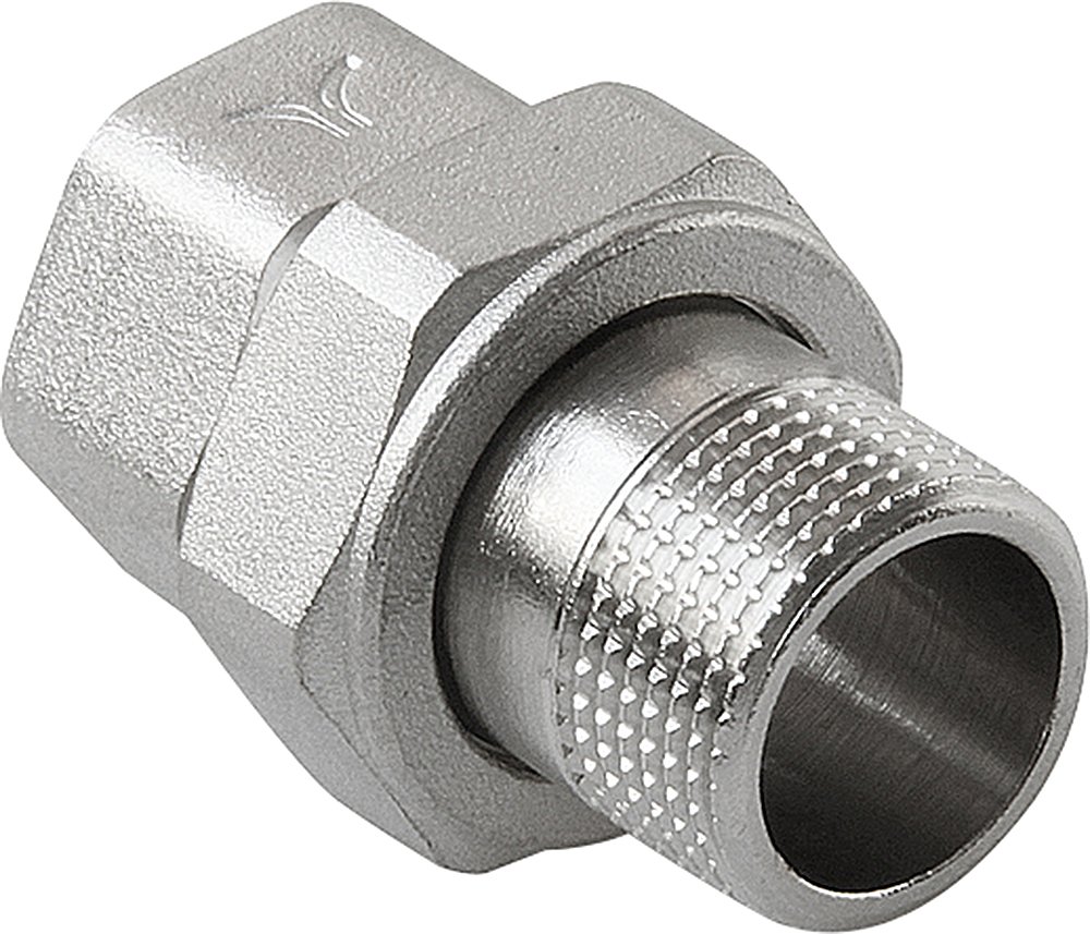 Соединение PRO AQUA разъемное, прямое, резьбовое, Н/В, ШК 1/2 10-m15-f15xb
