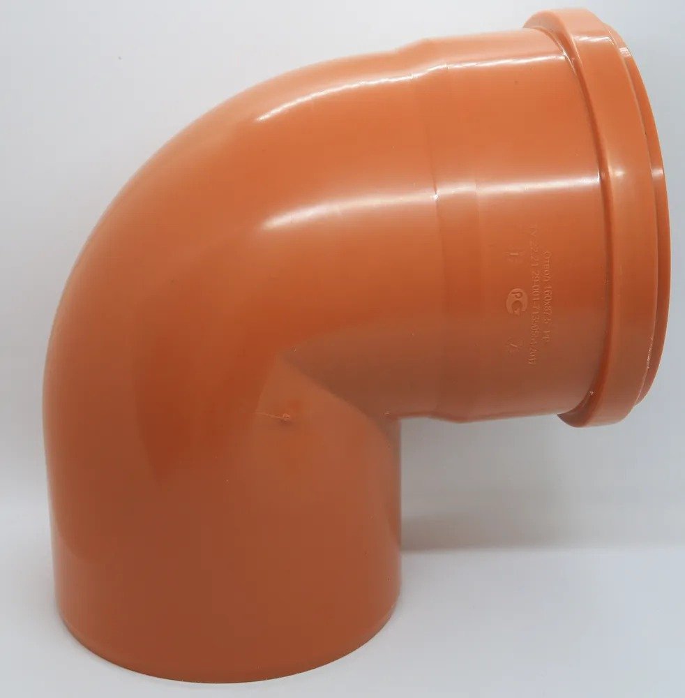 Отвод для наружной канализации Flextron d 160 мм, 87.5 градусов 142561