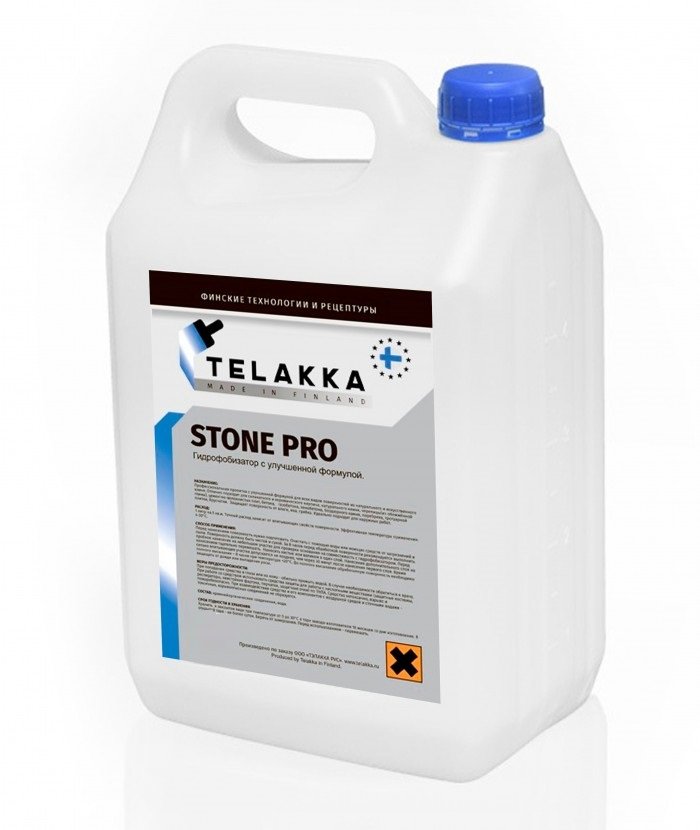 Гидрофобизатор с улучшенной формулой Telakka GIDROFOB STONE PRO 10 л 4631160697821