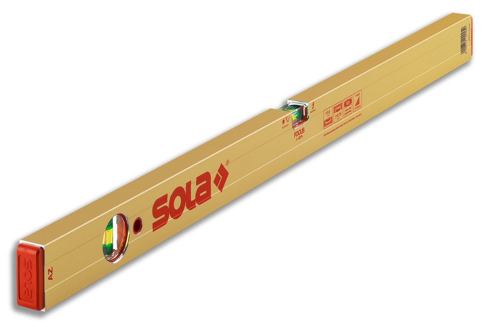 Алюминиевый уровень (L=100 см, 2 глазка) SOLA AZ 100 01161301