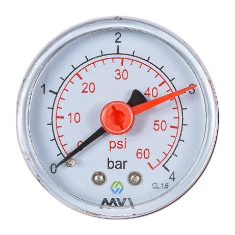 Аксиальный манометр MVI  до 4 бар, D50 мм, подключение G1/4 AM.5004.03