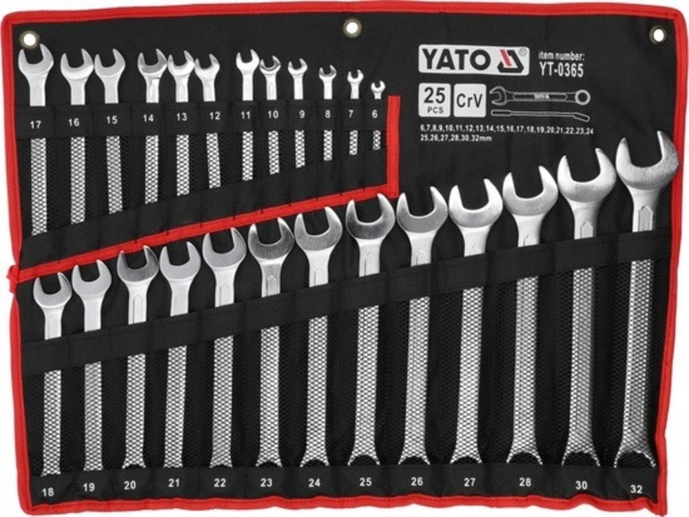 Наб. ключей комбинир. YATO 6-32мм 25шт САТИН YT-0365 37140365 092 1