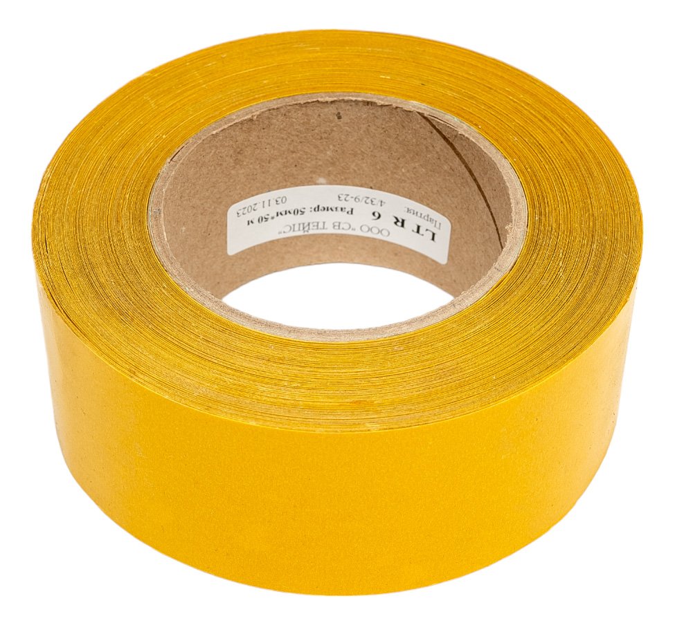 Двухсторонняя липкая лента на ПЭТ основе SV Tapes 8620 LT R6, 50 мм, 50 м, с каучуковым клеем 862050.50
