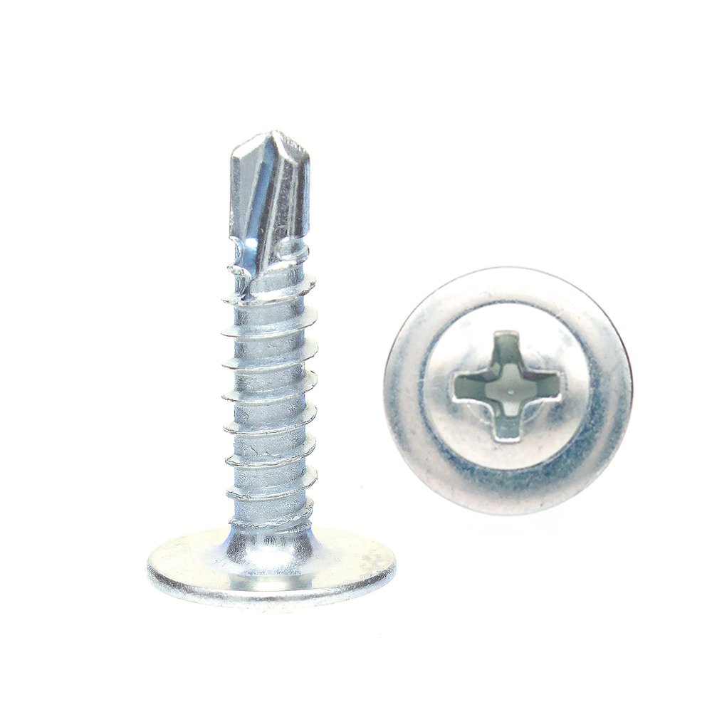 Саморез с прессшайбой BOWT сверло, 4,2x19, 100 шт. P02358