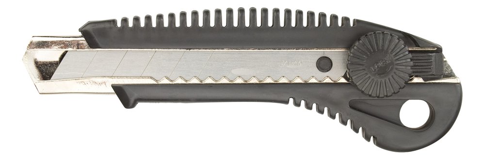 Нож с отламывающимся лезвием, 18 мм, фиксатор Top Tools 17B328