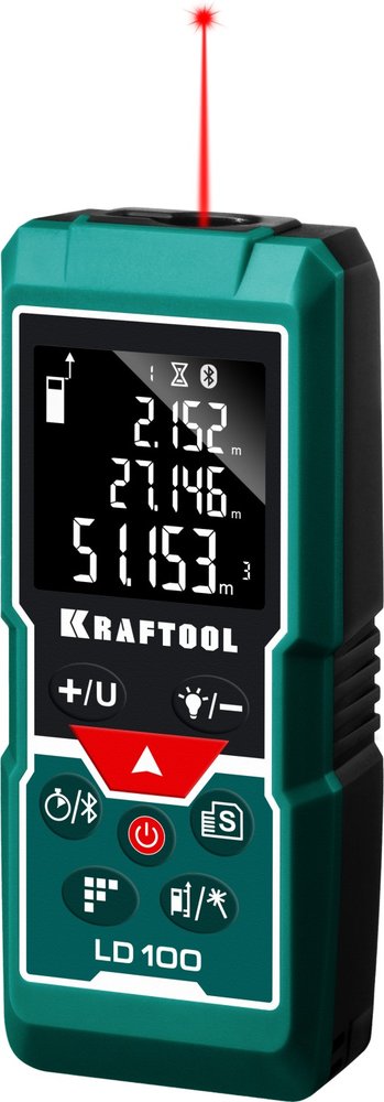 Дальномер 'LD-100' лазерный Kraftool дальность 5см - 100м, точность 1,5 мм, 34765