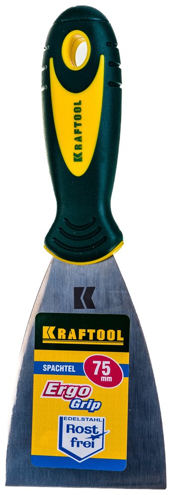 Шпательная лопатка Kraftool с двухкомпонентной ручкой нержавеющее полотно 75 мм 10035-075