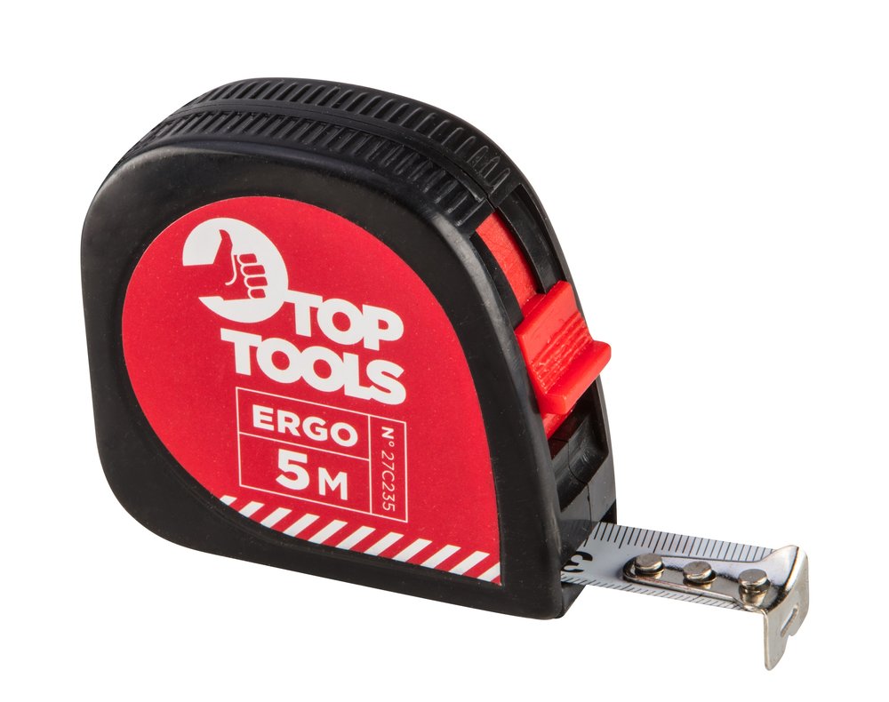 Рулетка Top Tools стальная лента 5 м x 16 мм 27C235