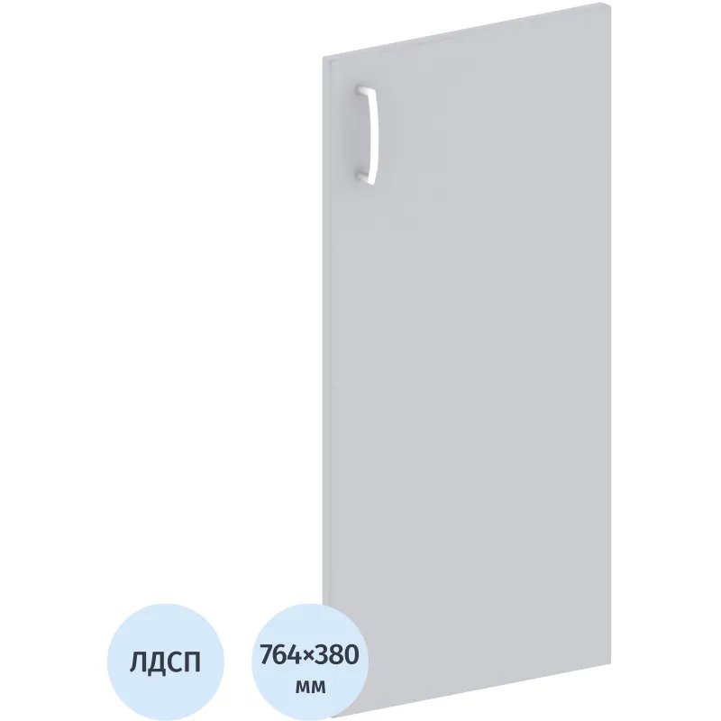 Дверь Easy ЛДСП прав.(1шт.) 908853 серый В760