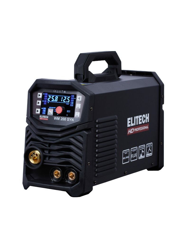Мультисистема сварочная Elitech HD WM 200 SYN (MIG/MAG+MMA+TIG, 200А) 204471