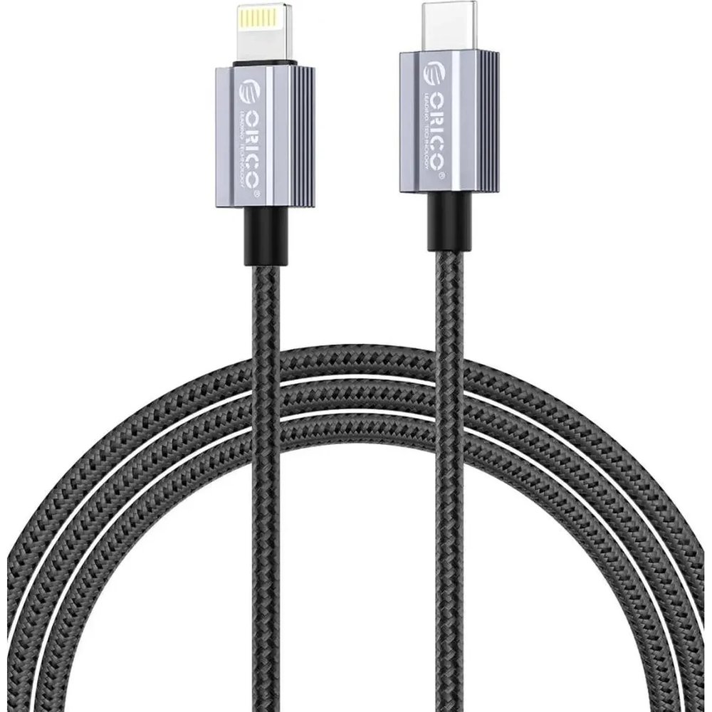 Кабель ORICO USB-C/Lightning, 29 Вт,1,5м,черн ORICO-GQA29-15-BK-BP