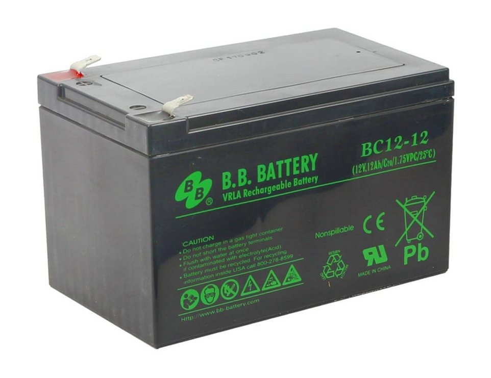 Аккумуляторная батарея 12В, 12 Ач BB Battery BC 12-12
