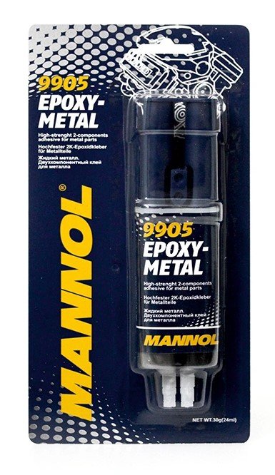 Клей MANNOL EPOXY METAL Жидкий металл 30 г 2404
