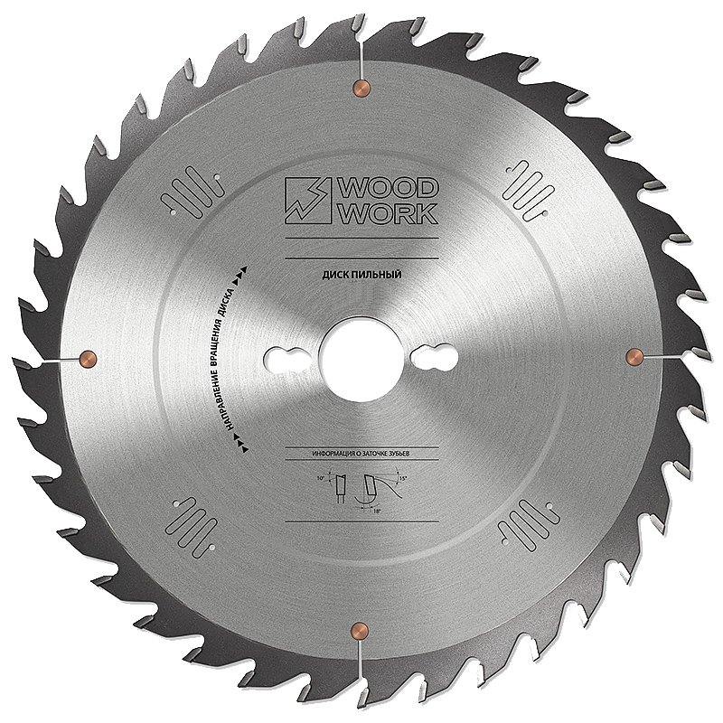 Диск пильный универсальный Superior 300x3.2x30 мм, 72T, А=12° ATB WOODWORK 35.300.72