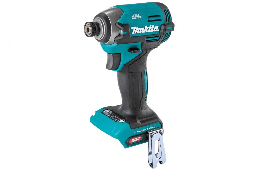 Ударный аккумуляторный шуруповерт Makita XGT BL 40В, XPT, 1/4', 210 Нм, 4+1 Т режим TD003GZ