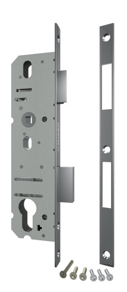 Корпус узкопрофильного замка с защелкой FUARO PROF4916-40/92 CP хром 26421
