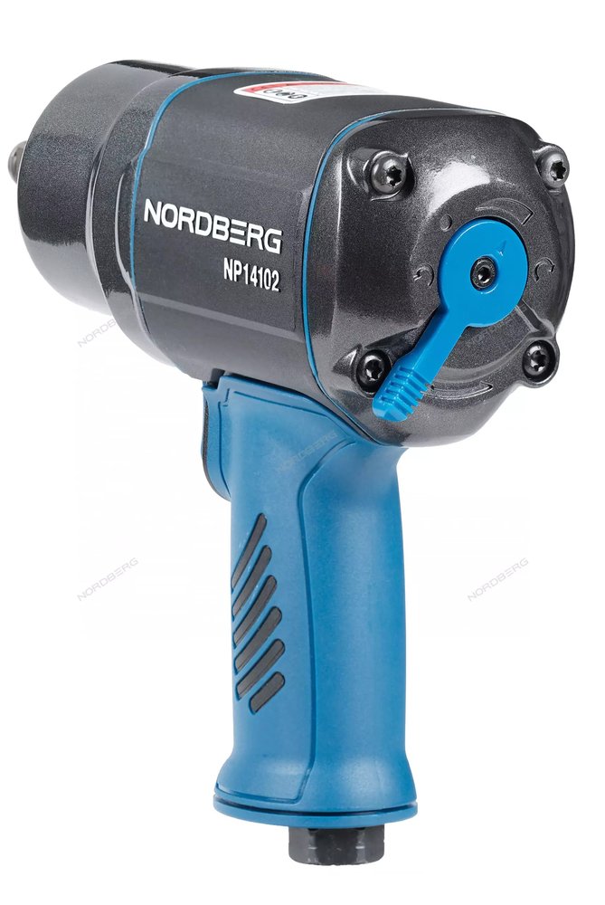 Ударный пневмогайковерт NORDBERG 1/2', 1300Нм, флажковый переключатель усилия NP14102