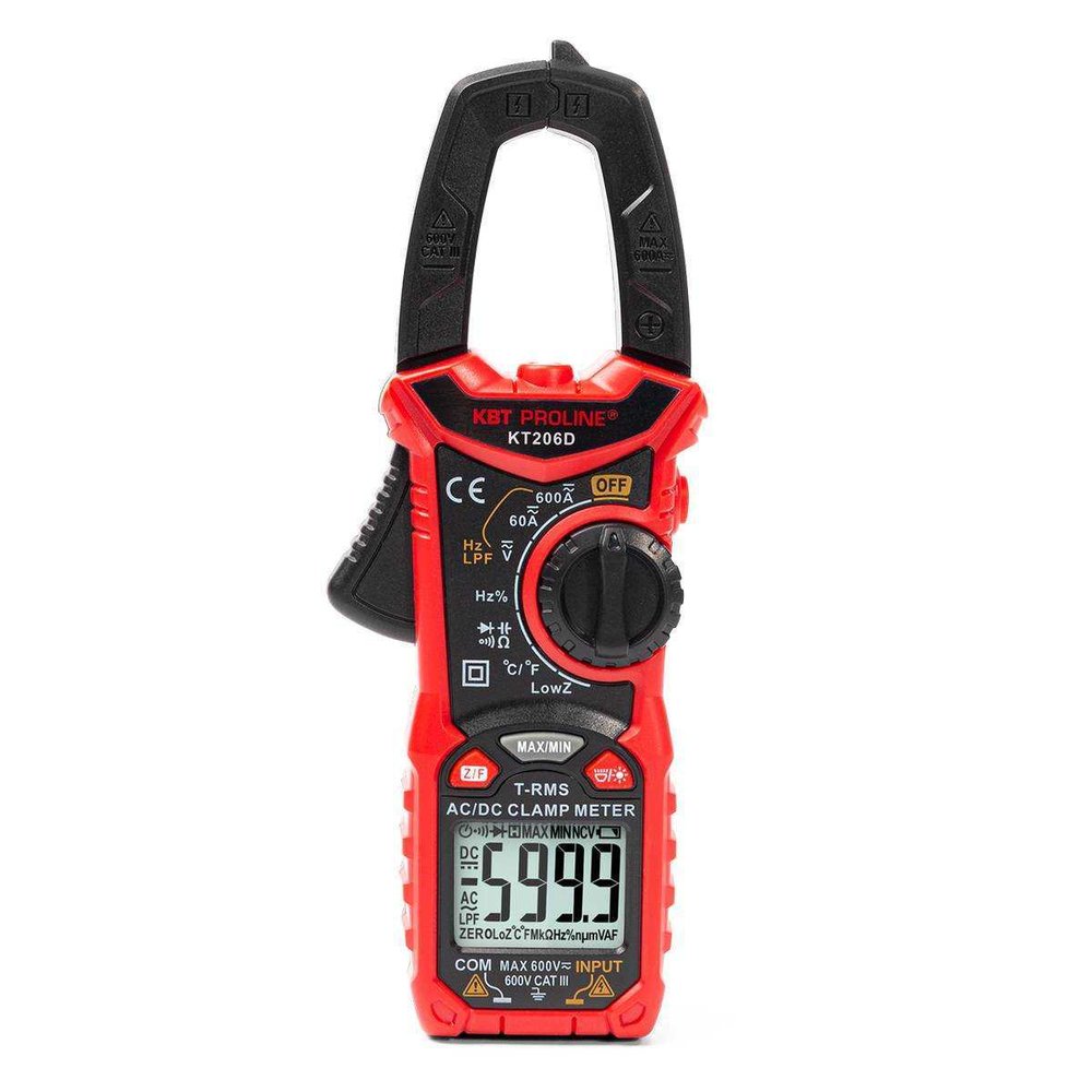 Токовые цифровые клещи КВТ KT 206D PROLINE 80753