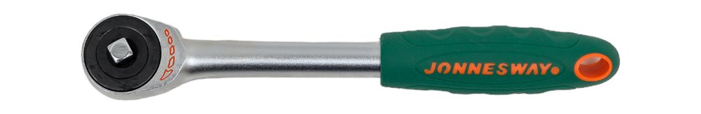 Трещотка Jonnesway ротационная, со сквозным приводом 1/4' DR, 60 зубцов, 180 мм R6602 46297