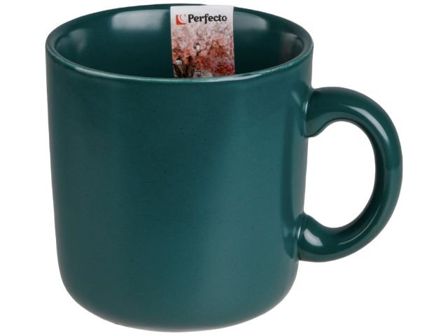 Кружка PERFECTO LINEA керамическая, 380 мл, серия ASIAN, зеленая 30-380300