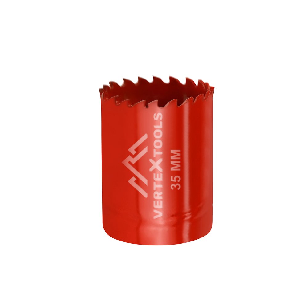 Коронка биметаллическая по металлу 35 мм vertextools 2525-35