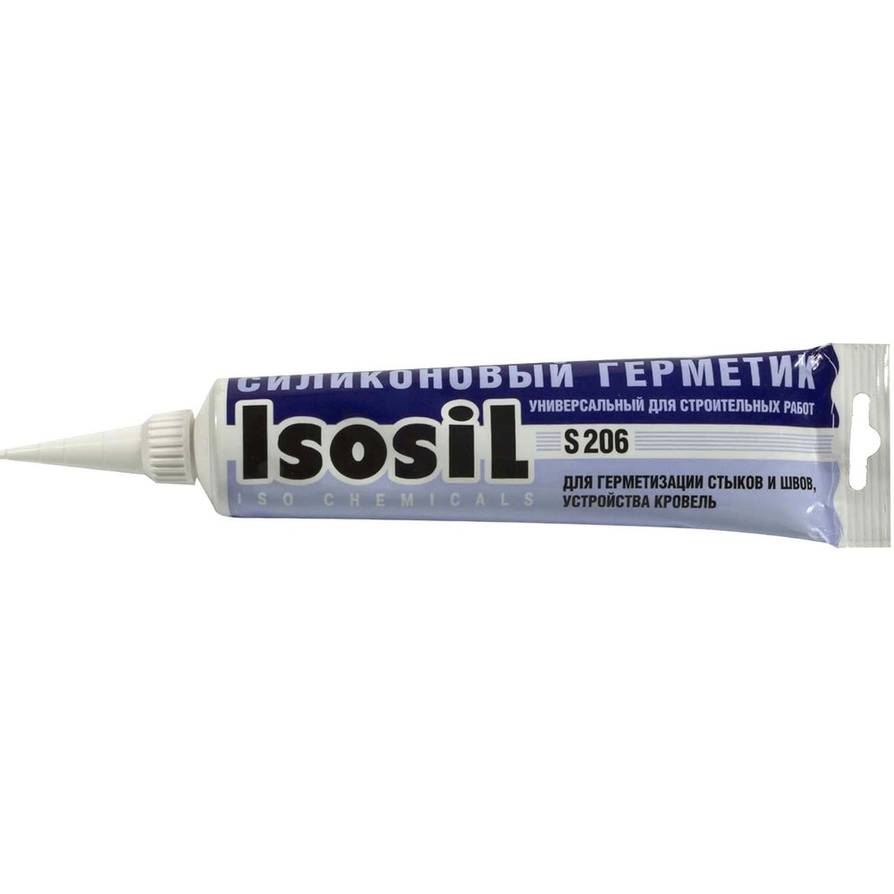 Герметик силиконовый нейтральный Isosil S206, черный, 115 мл 2060708