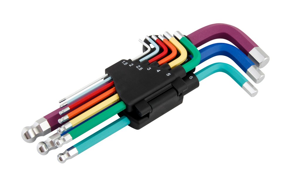 Набор шестигранников NORGAU COLOUR удлиненные, 9 шт N42CEL-009 061001809