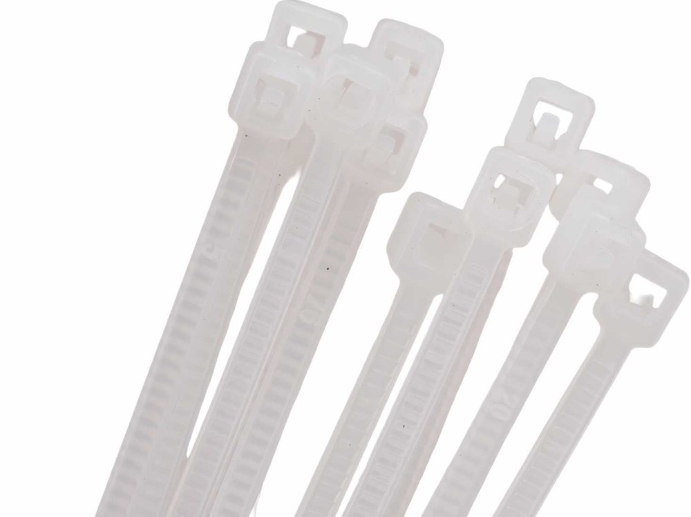 Хомут стяжка нейлоновая SUPRLAN 2x100мм белая (100pcs) 06-1001