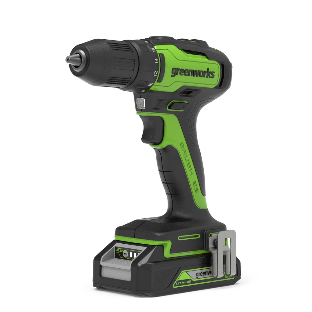 Аккумуляторная дрель-шуруповерт GreenWorks GD24DD35K2 3704007UA