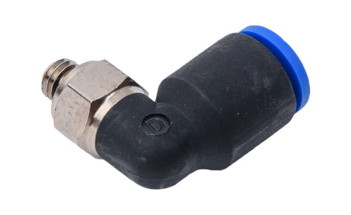 Фитинг L-обр.6мм с наруж. мет. резьбой M5 PL06-M5 PL 06M5 CDC Pneumatics