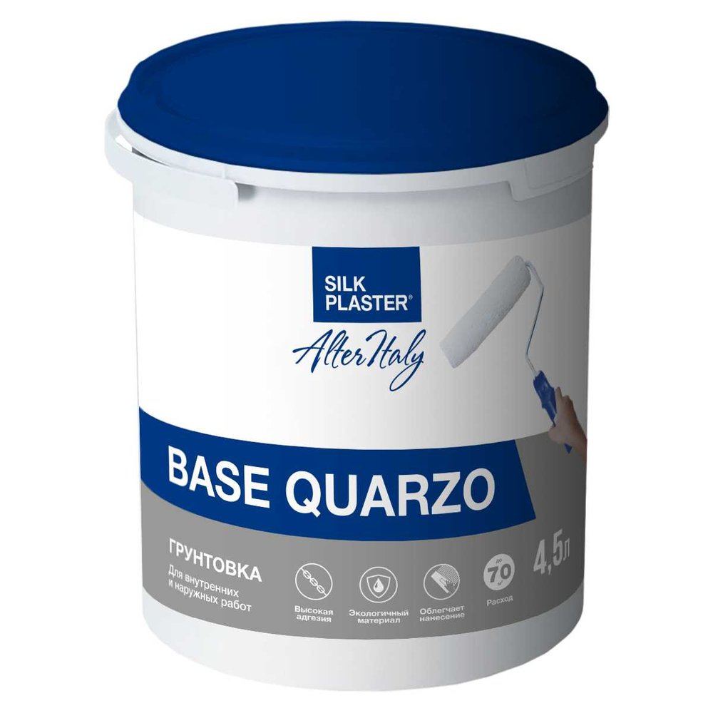 Грунтовка для стен Silkplaster alteritaly base quarzo 4,5 л Base Quarzo арт.5