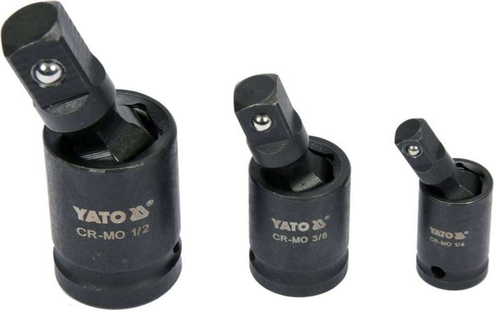 Набор ударных карданов 3 шт, 1/4', 3/8', 1/2' YATO YT-10643