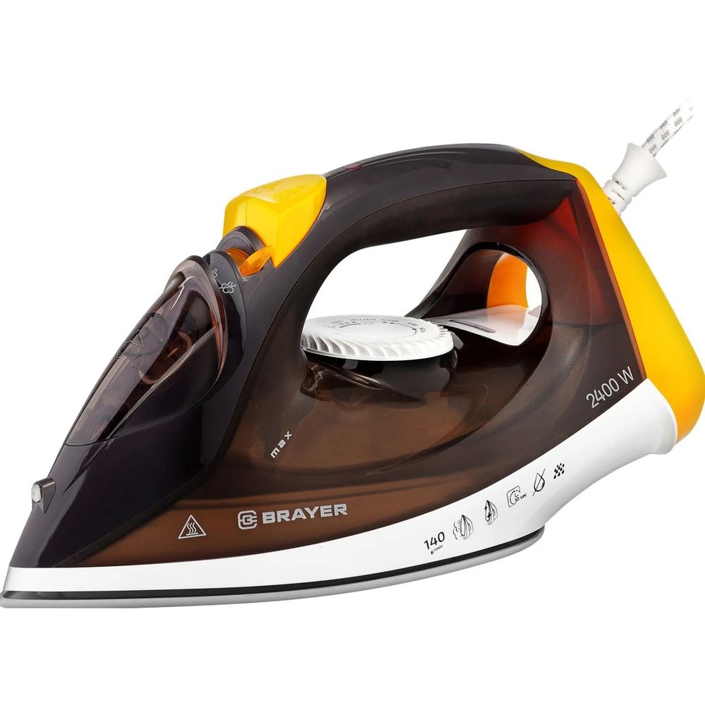 Утюг Brayer BR4003,2400 Вт,керам., 140 г/мин,антикапля, 330 мл, сам очист