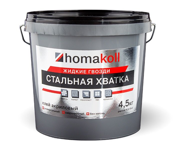 Клей Homakoll жидкие гвозди 'Стальная Хватка' 4,5 кг 351582